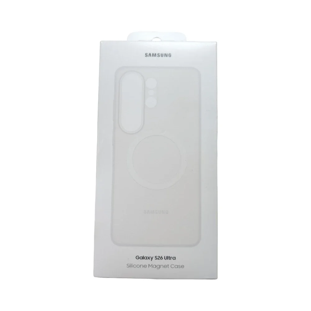 G7-U Samsung Silicone Magnet Case For Samsung Galaxy S26 Ultra - White ⬇️